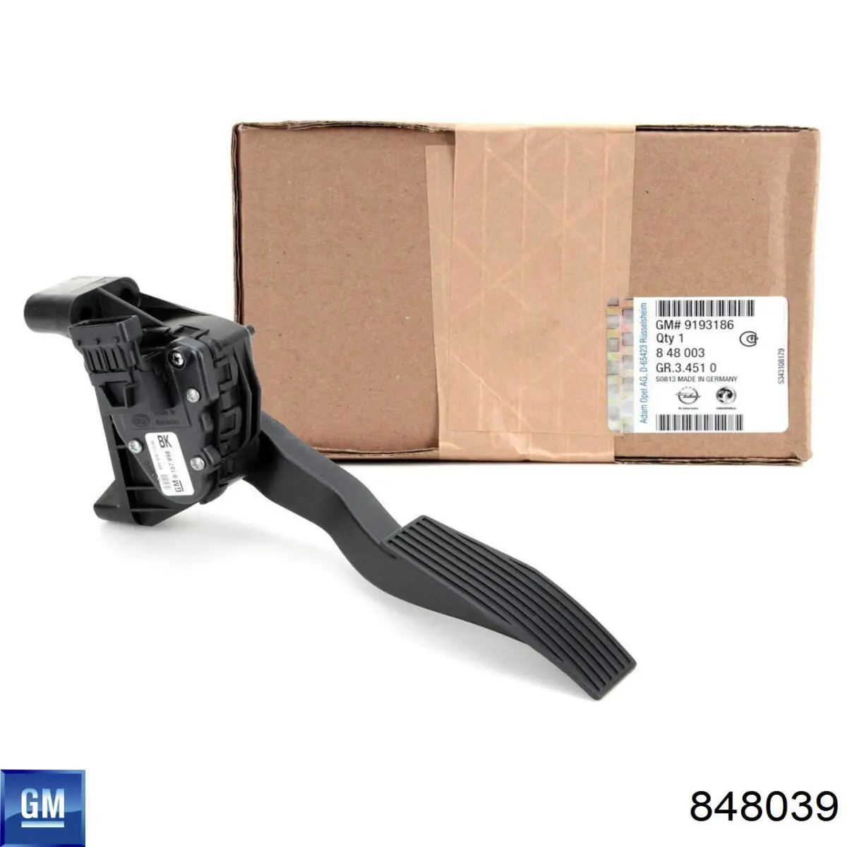 39238342 General Motors Pedal de gás (de acelerador)