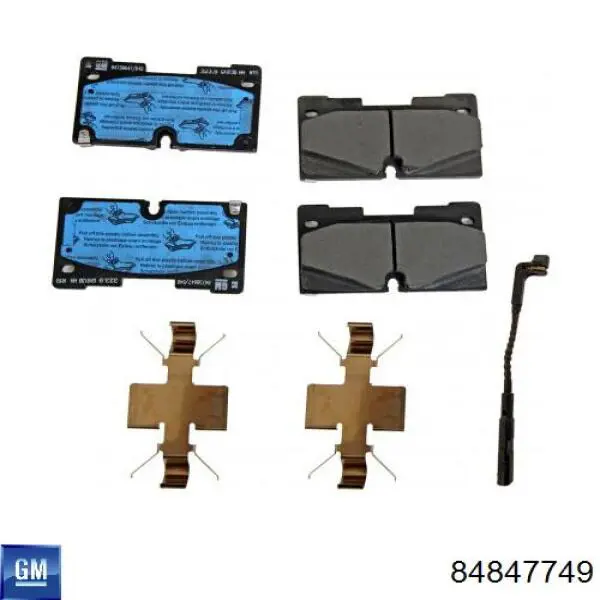 Sapatas do freio dianteiras de disco General Motors 84847749 preço, a partir de 118,71 USD