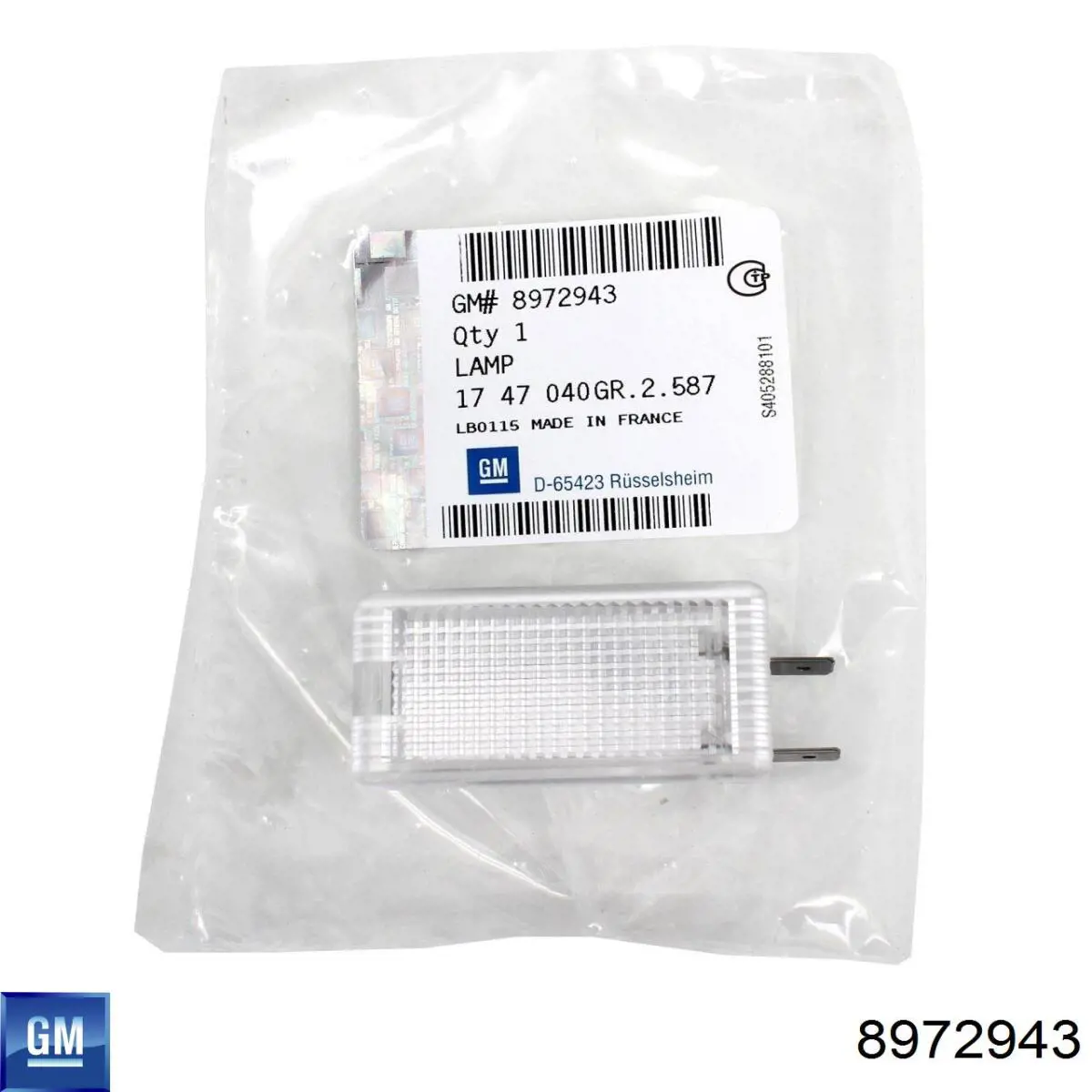 Compre 08972943 General Motors Quebra-luz da luz de fundo da seção de bagagem