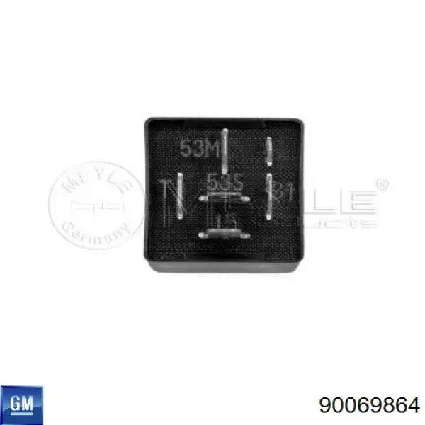 90069864 General Motors Relê de controlo de limpador pára-brisas