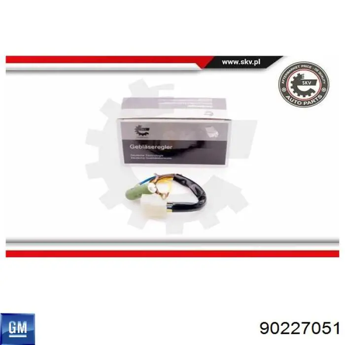 Compre 90227051 General Motors Motor de ventilador de forno (de aquecedor de salão)