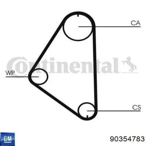 Compre 90354783 General Motors Correia do mecanismo de distribuição de gás