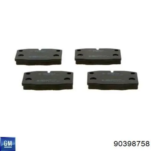 90398758 General Motors Sapatas do freio dianteiras de disco