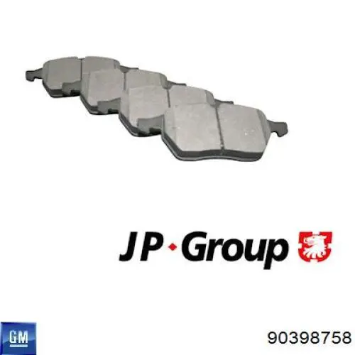 Compre 90398758 General Motors Sapatas do freio dianteiras de disco
