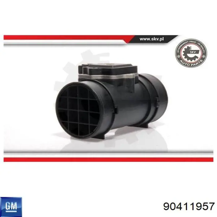 Compre 90411957 General Motors Sensor de fluxo (consumo) de ar, medidor de consumo M.A.F. - (Mass Airflow)