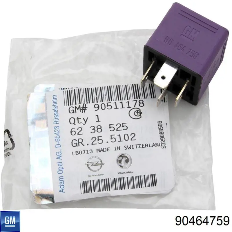 Compre 90464759 General Motors Relê de bomba de gasolina elétrica