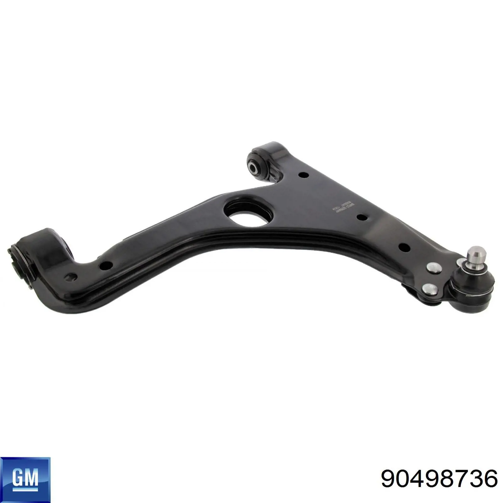 Braço oscilante inferior direito de suspensão dianteira 90498736 General Motors