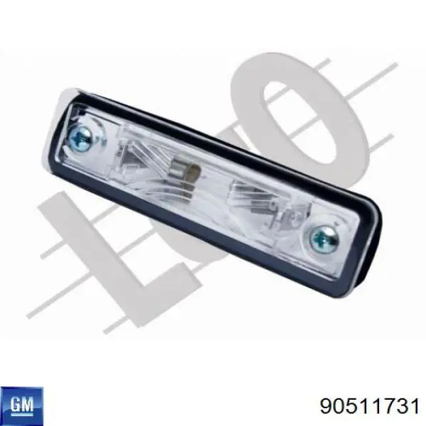 90511731 General Motors Lanterna da luz de fundo de matrícula traseira