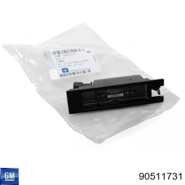 90511731 General Motors Lanterna da luz de fundo de matrícula traseira