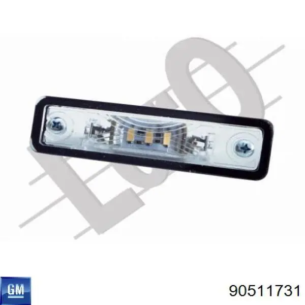 Lanterna da luz de fundo de matrícula traseira 90511731 General Motors