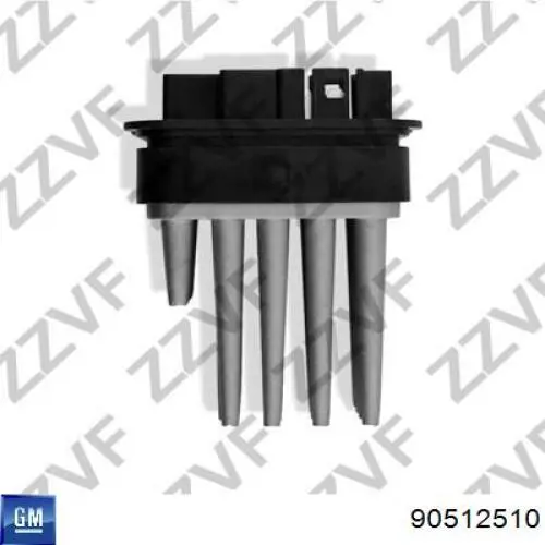 Compre 90512510 General Motors Resistor (resistência) de ventilador de forno (de aquecedor de salão)