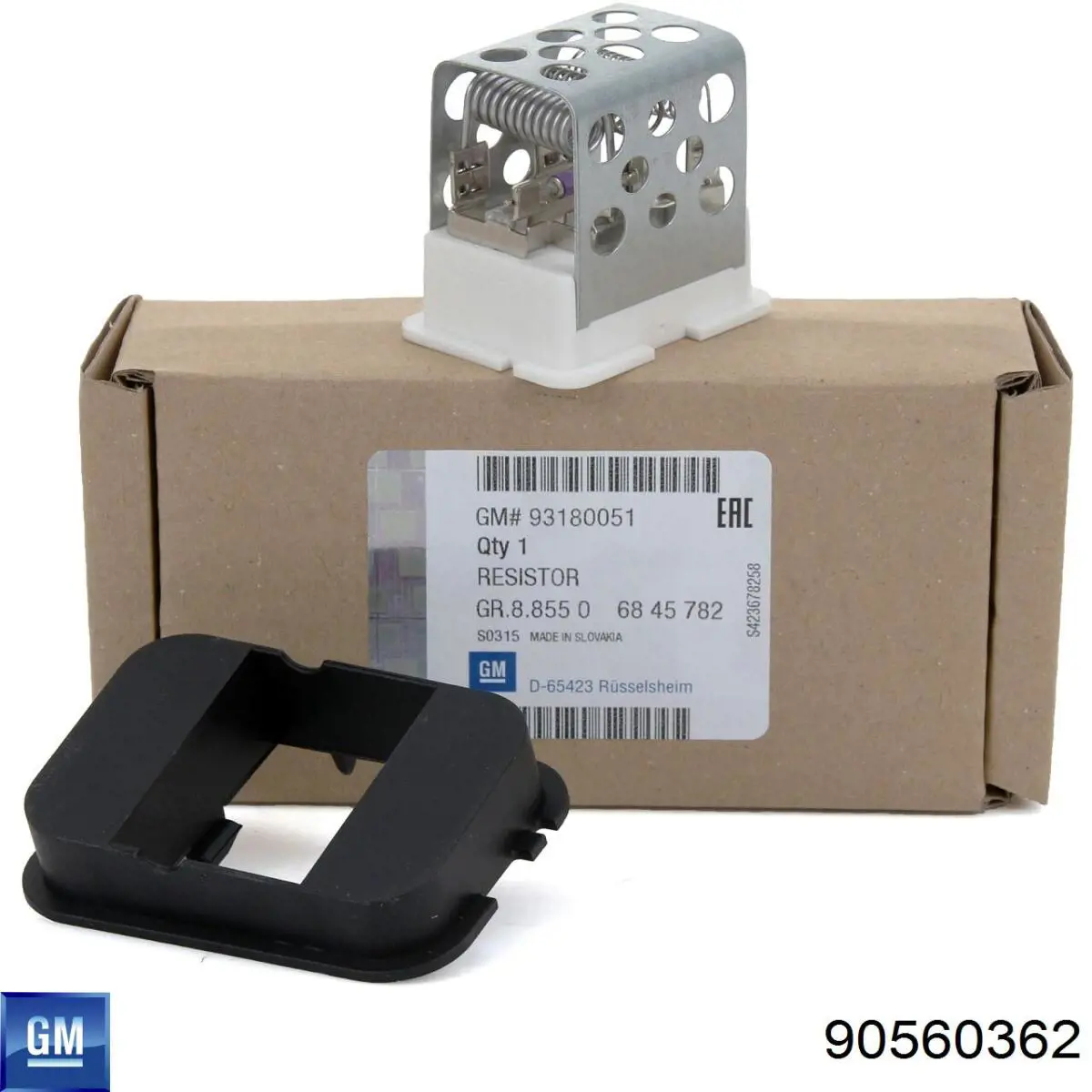 90560362 General Motors Resistor (resistência) de ventilador de forno (de aquecedor de salão)