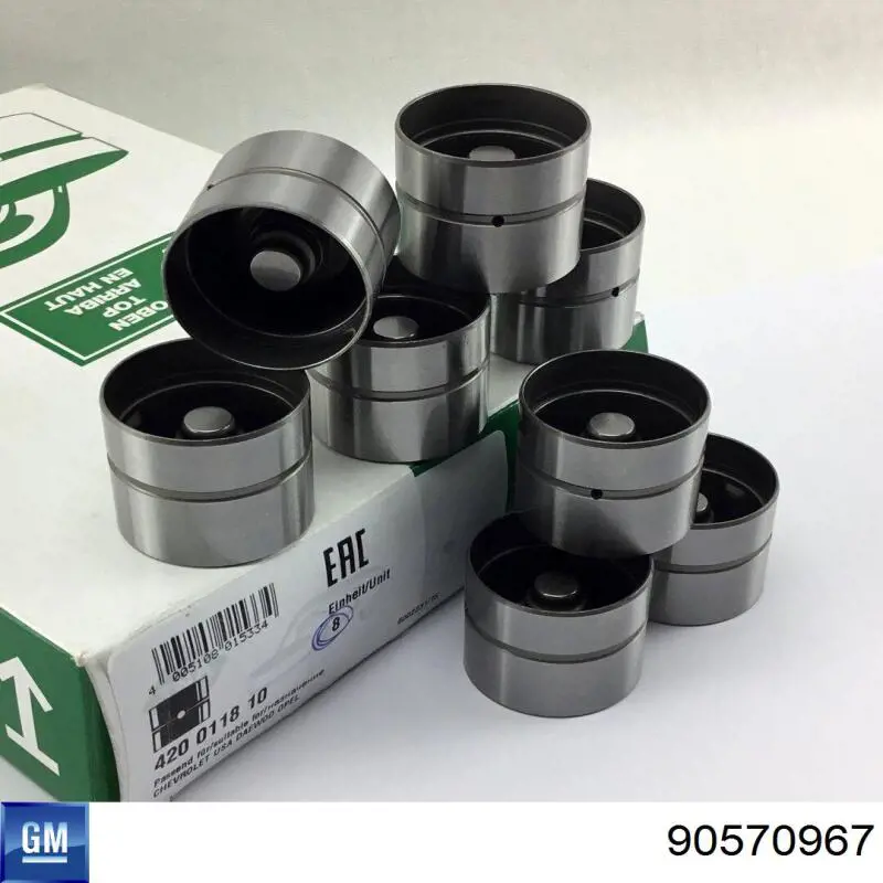 Compensador hidrâulico (empurrador hidrâulico), empurrador de válvulas General Motors 90570967 preço, a partir de 8,17 USD