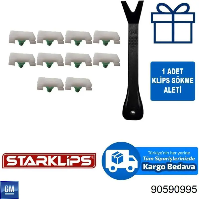 Cápsula (prendedor) de fixação de placas sobrepostas do acesso Opel 90590995 preço, a partir de 3,07 USD