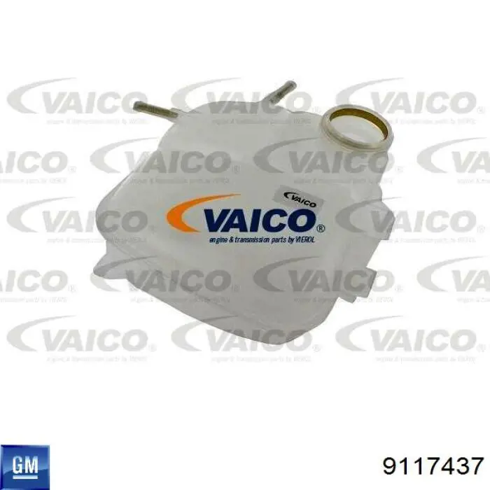 9117437 General Motors Tanque de expansão do sistema de esfriamento