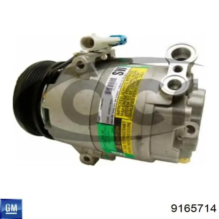 Compressor de aparelho de ar condicionado 9165714 General Motors