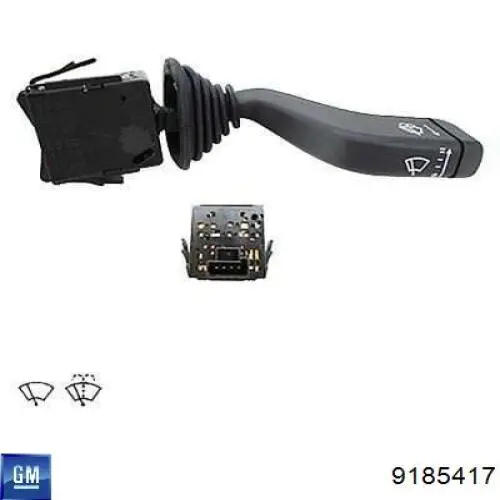 Comutador direito instalado na coluna da direção 9185417 General Motors
