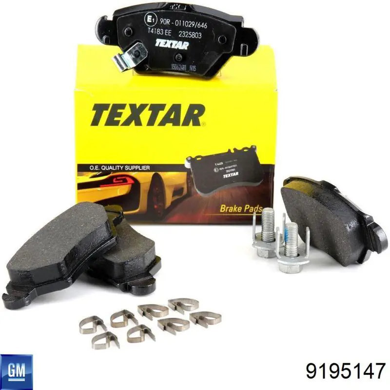 Compre 9195147 General Motors Sapatas do freio traseiras de disco
