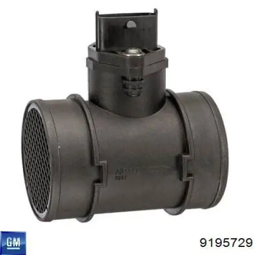 Sensor de fluxo (consumo) de ar, medidor de consumo M.A.F. - (Mass Airflow) 9195729 General Motors