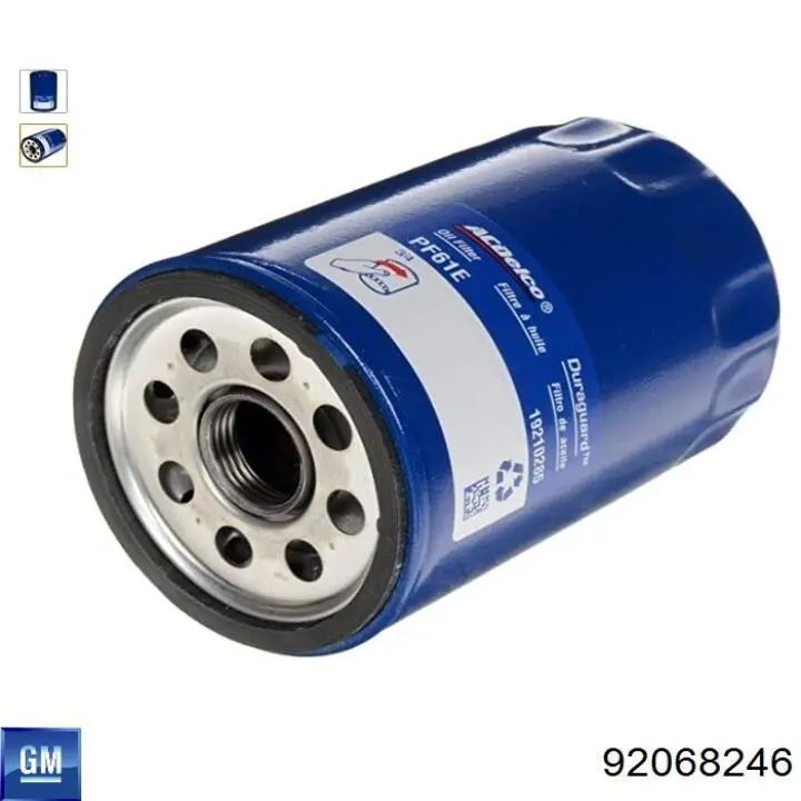 Compre 92068246 General Motors Filtro de óleo