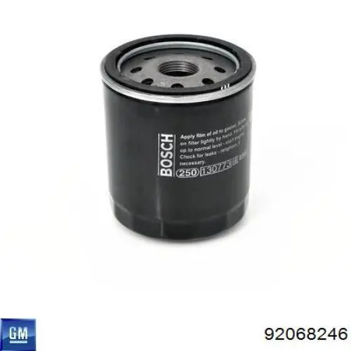 Filtro de óleo 92068246 General Motors
