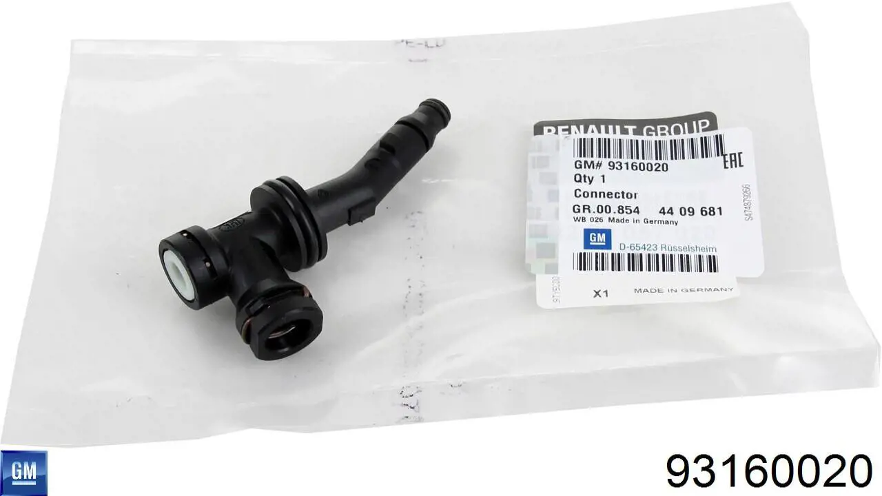 93160020 General Motors União em T de tubo de embraiagem