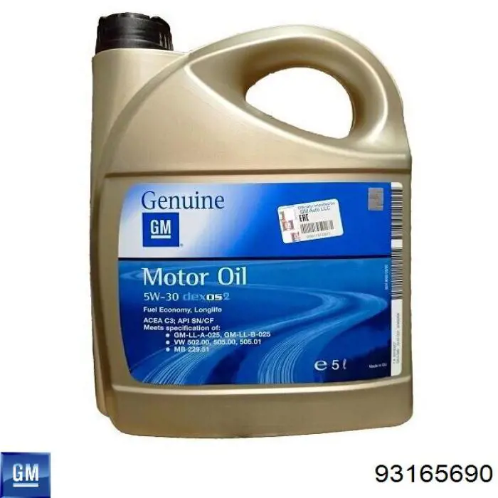 Óleo para motor General Motors 93165690 preço, a partir de 16,97 USD