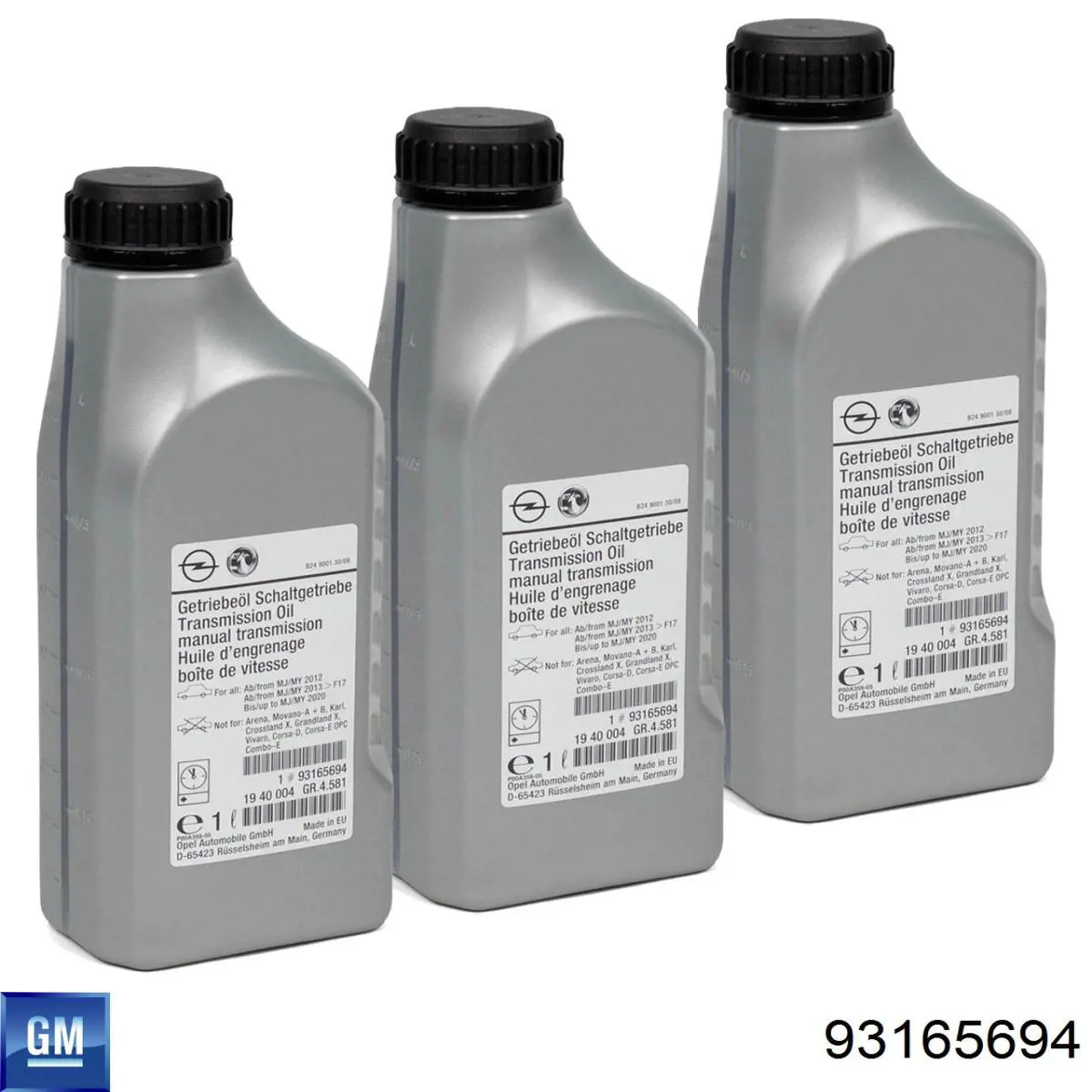 Óleo de transmissão 93165694 General Motors