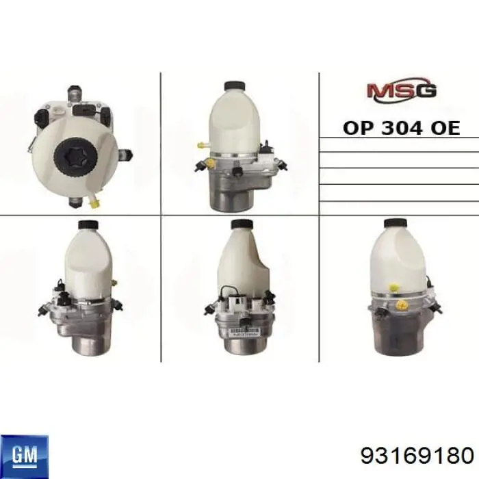 Bomba da Direção hidrâulica assistida General Motors 93169180 preço, a partir de 449,13 USD