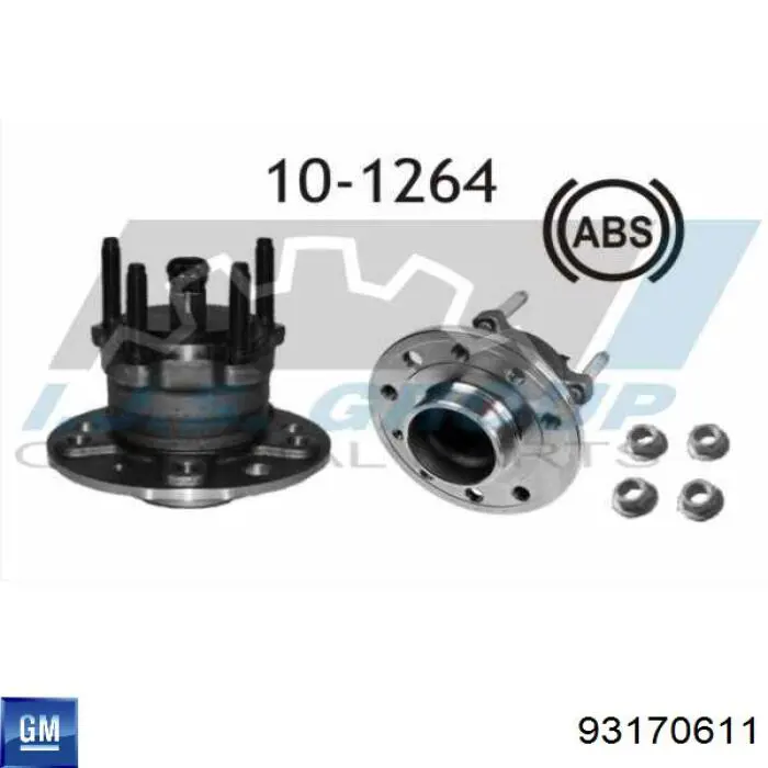 Cubo traseiro General Motors 93170611 preço, a partir de 64,86 USD