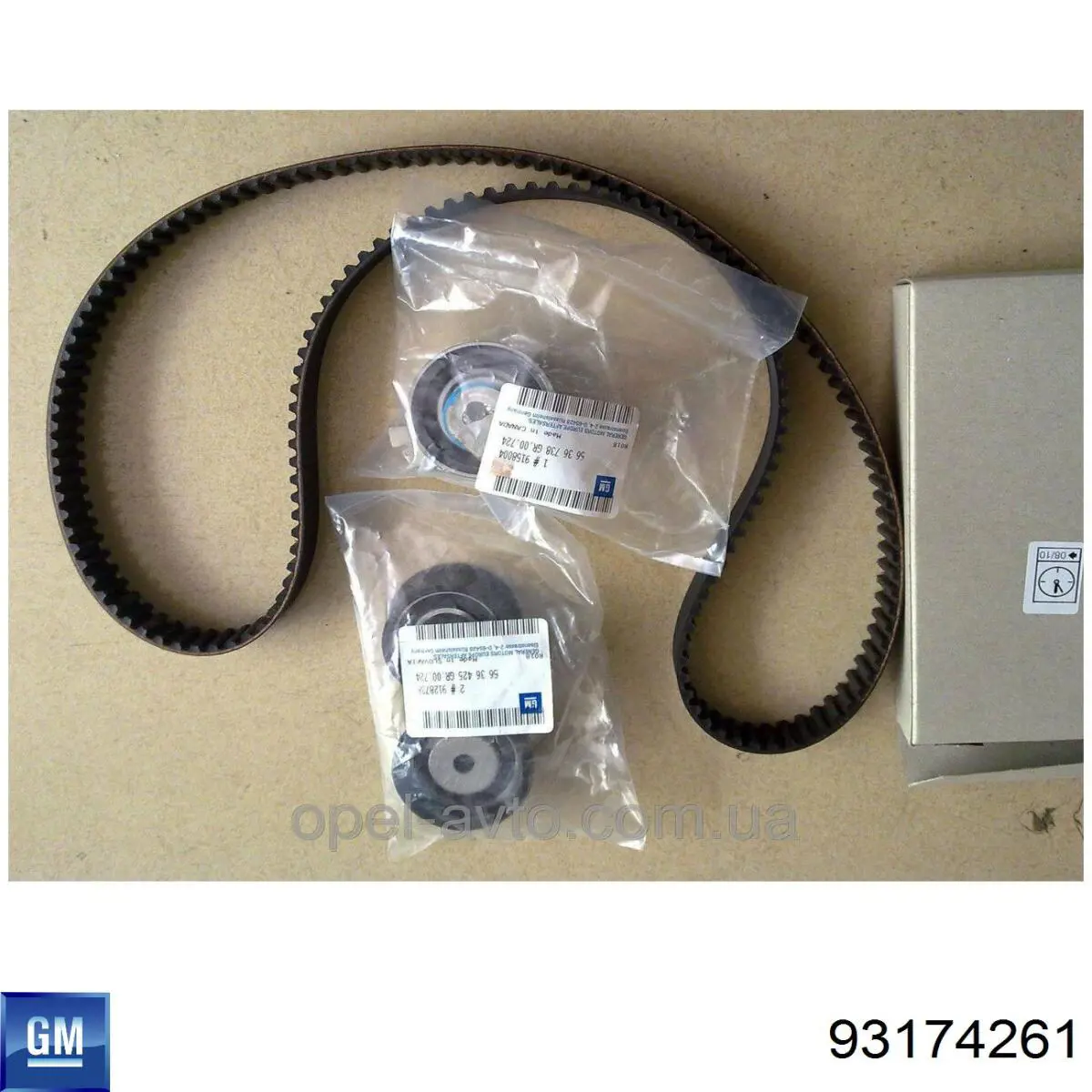 Correia do mecanismo de distribuição de gás, kit 93174261 General Motors