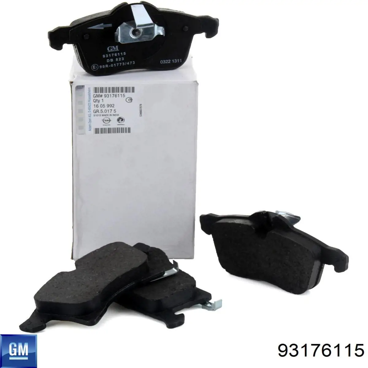 Sapatas do freio dianteiras de disco General Motors 93176115 preço, a partir de 24,45 USD