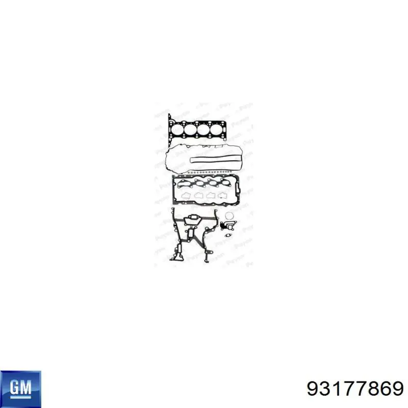 Compre D3680200 Glaser Kit superior de vedantes de motor