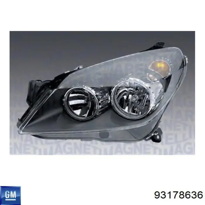 93178636 General Motors Luz direita