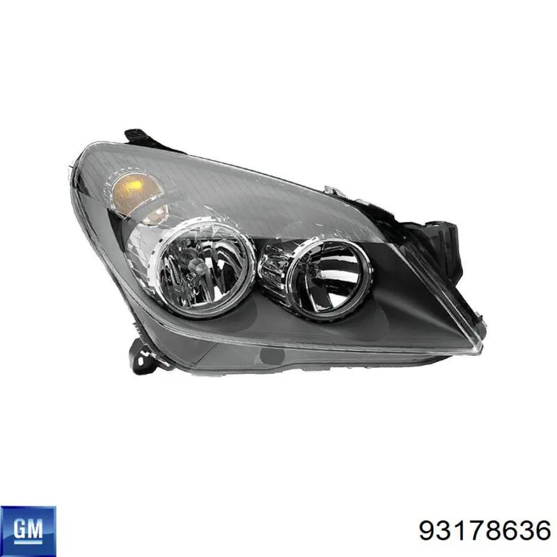 93178636 General Motors Luz direita