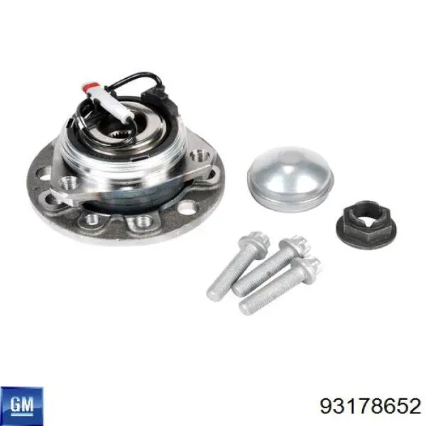 Cubo dianteiro General Motors 93178652