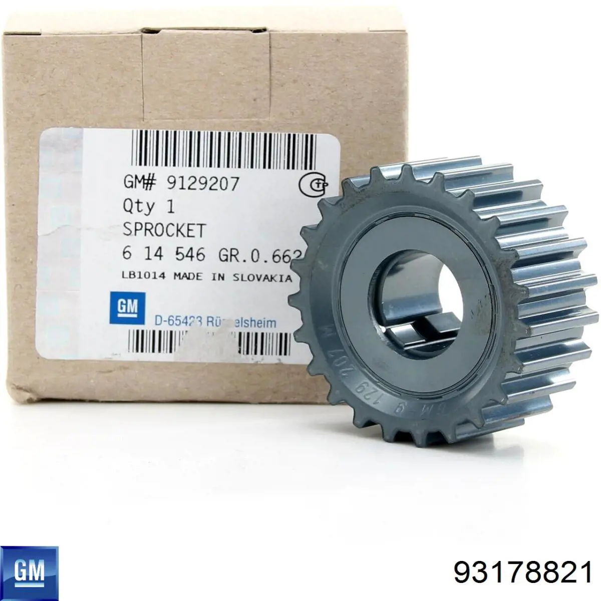 Engrenagem de cadeia da roda dentada de acionamento de cambota de motor General Motors 93178821 preço, a partir de 25,85 USD