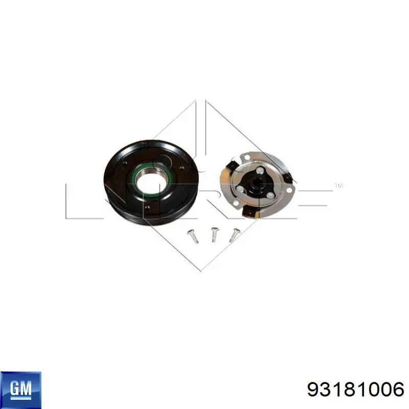 93181006 General Motors Acoplamento (bobina magnética) do compressor de aparelho de ar condicionado