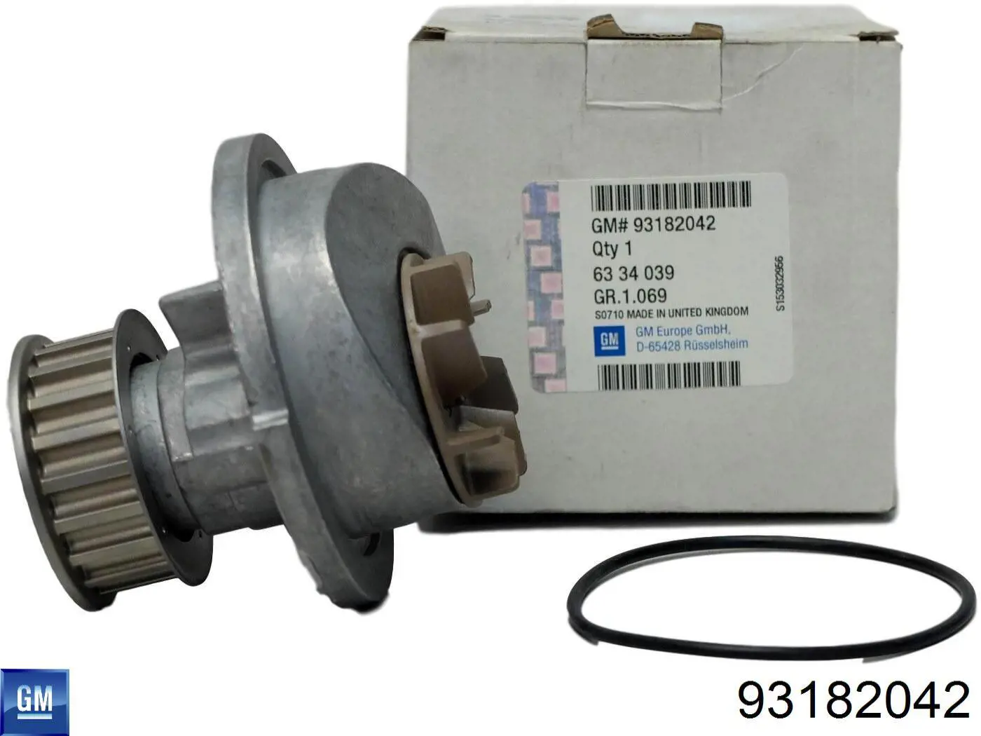 Bomba de água (bomba) de esfriamento 93182042 General Motors