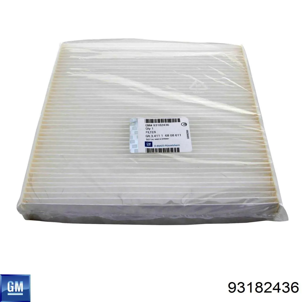 Filtro de salão 93182436 General Motors