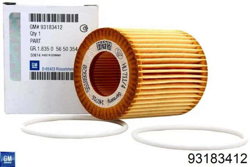 Filtro de óleo General Motors 93183412 preço, a partir de 6,24 USD