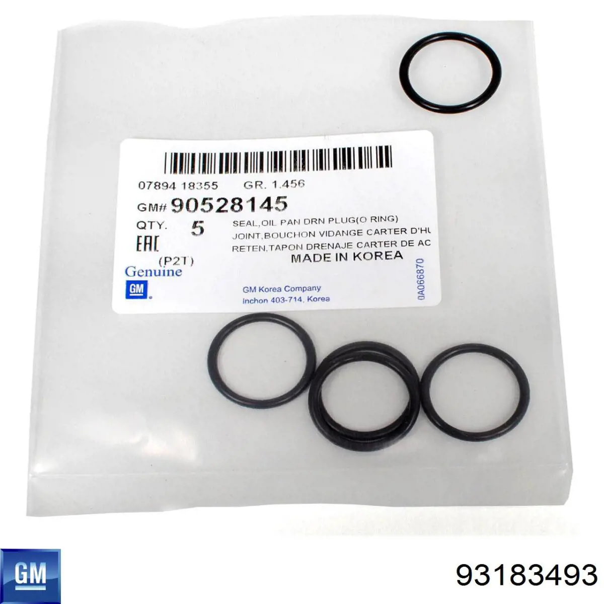 93183493 General Motors Bomba de óleo