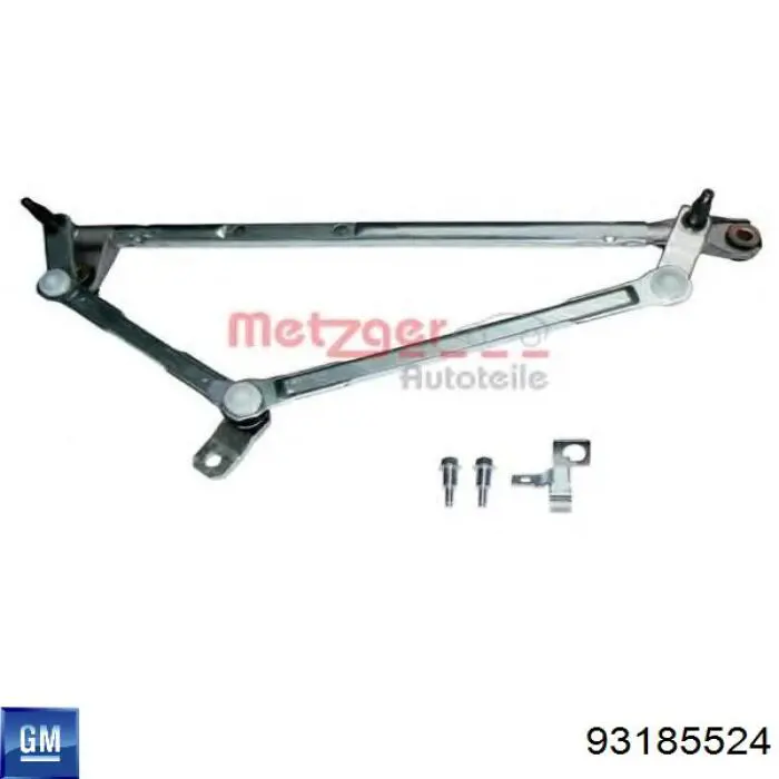 93185524 General Motors Trapézio de limpador pára-brisas