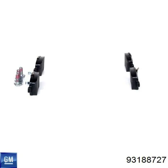 Sapatas do freio traseiras de disco 93188727 General Motors