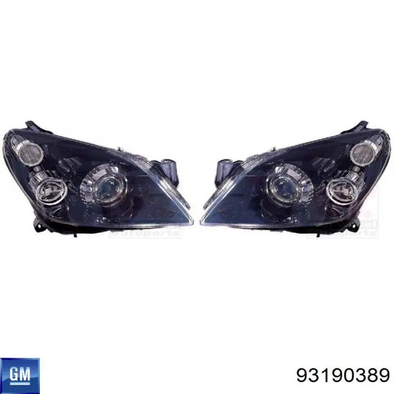 Luz direita General Motors 93190389 preço, a partir de 199,20 USD