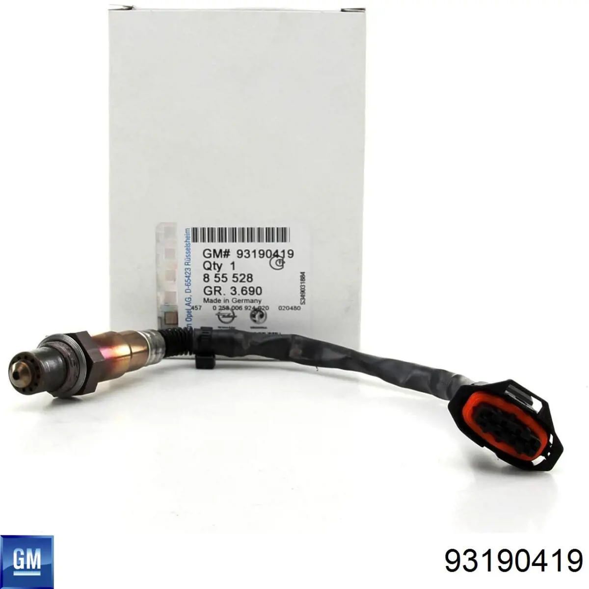 Compre 93190419 General Motors Sonda lambda, sensor de oxigênio até o catalisador
