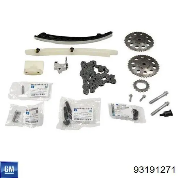 Cadeia do mecanismo de distribuição de gás, kit General Motors 93191271