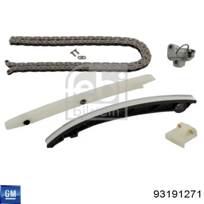 93191271 General Motors Cadeia do mecanismo de distribuição de gás, kit