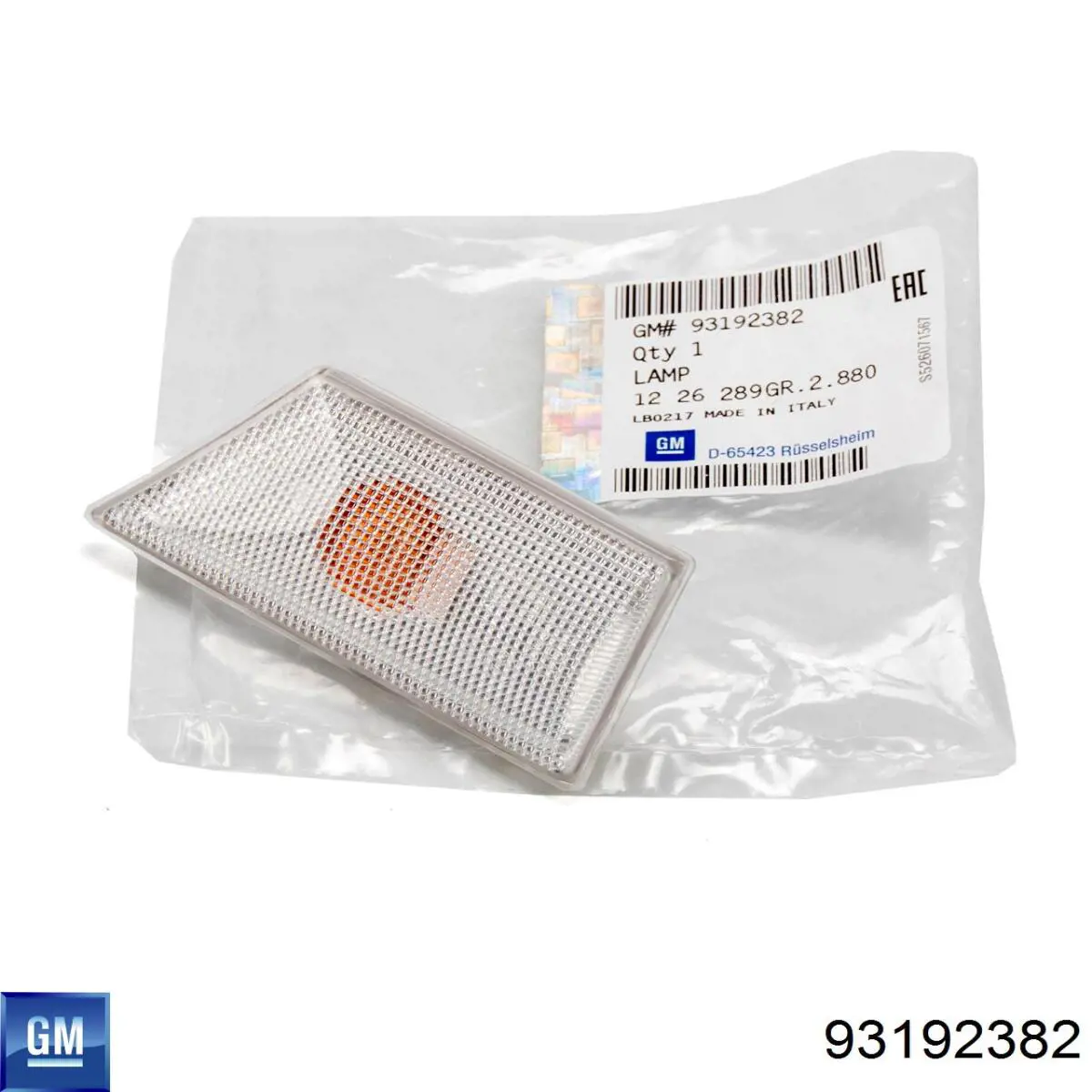 Compre 93192382 General Motors Luz intermitente no pára-lama direito