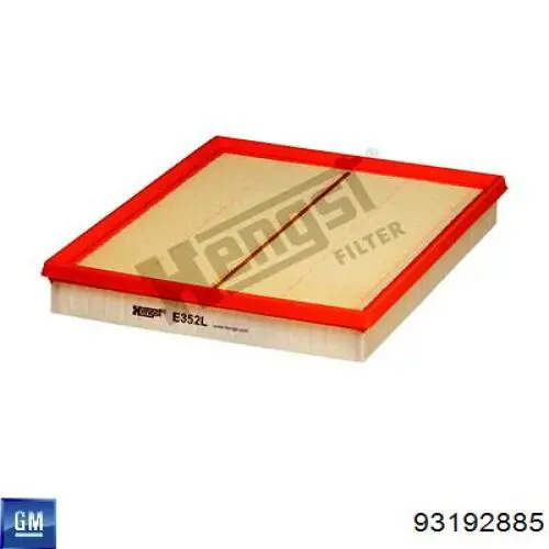 Filtro de ar General Motors 93192885 preço, a partir de 3,78 USD